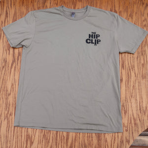 The Hip Clip™ Mens T-Shirt _ illustrated Back / vert logo